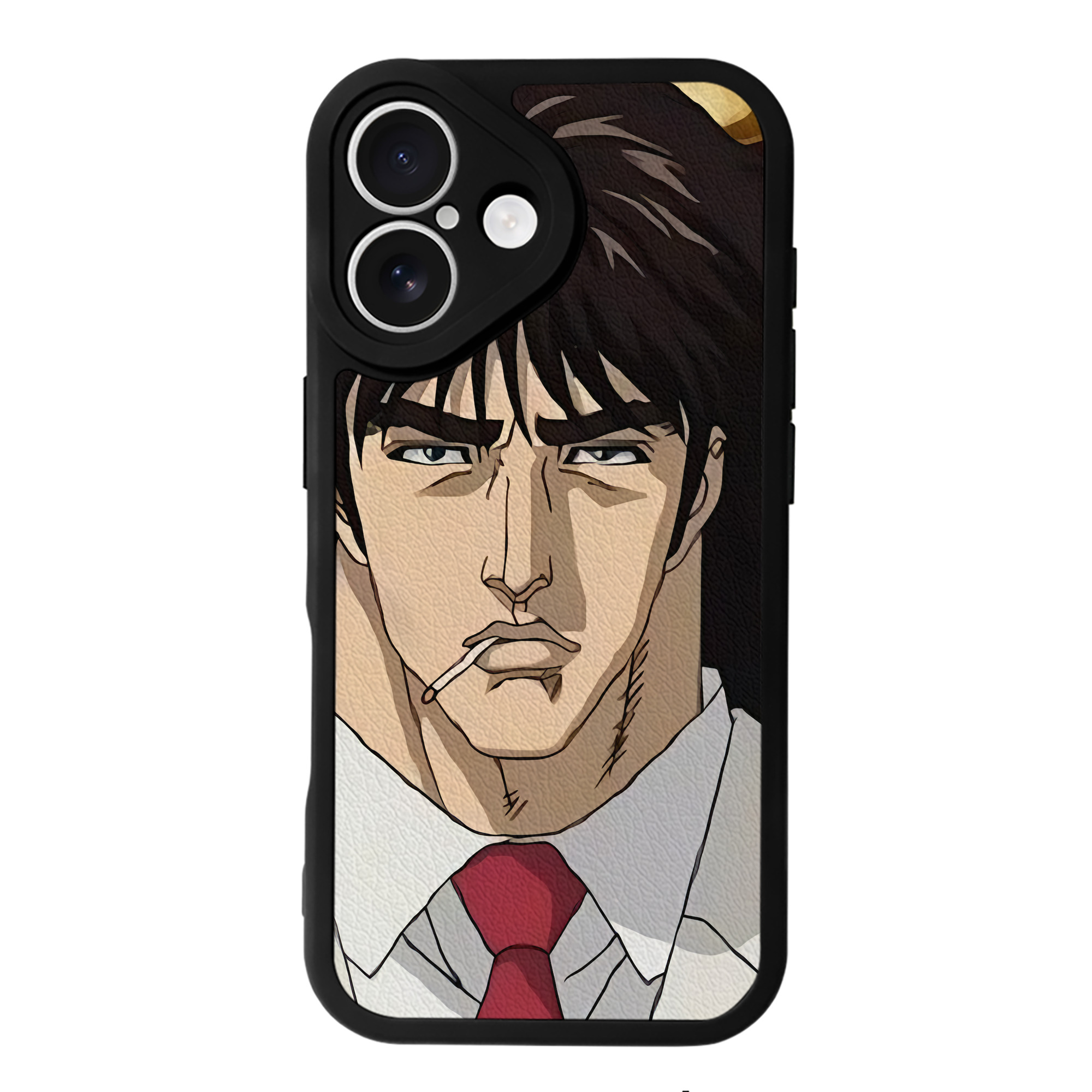 （画像用） 北斗の拳 Fist of the North Star 【iPhone 16シリーズ対応】シリコンスマホケース（レザー調） 材質：シリコン